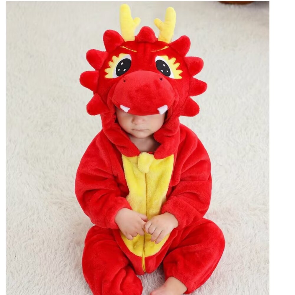 NEW 3T Toddler Kids Hooded halloween dinosaur costume